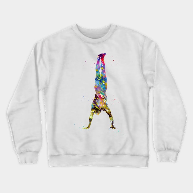 Handstand Crewneck Sweatshirt by erzebeth